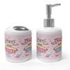 Ambesonne Owls Soap Dispenser & Toothbrush Holder Set, 2 Owl