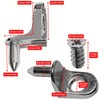 Shelf Brackets, Pack of 48, Angle Shelf Support with Pins