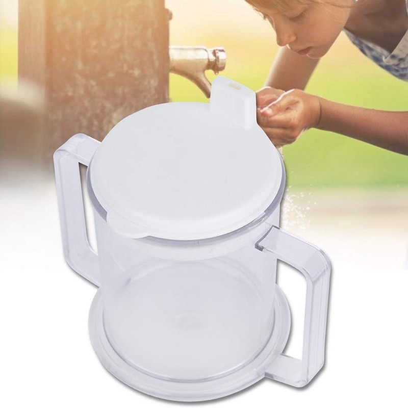 Double Handle Cup with Lid, Lightweight Water Drinking Cup, Leak-proof
