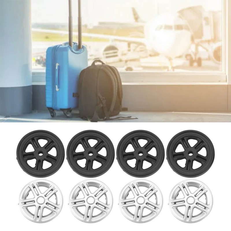 4Pcs Luggage Swivel Wheels Lightweight Flame Retardant Heat Insulation Suitcase