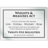 Essential Bar Licensing Sign Pack 3 Pcs 25ml Aluminium Challenge