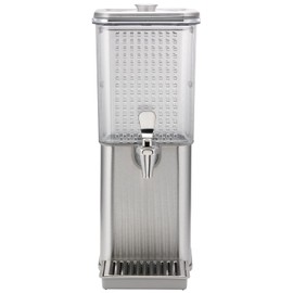 Service Ideas SCD15SS Beverage Dispenser, Square, 1.5 Gallon, Stainless Steel w/Removeable Infuser Wall