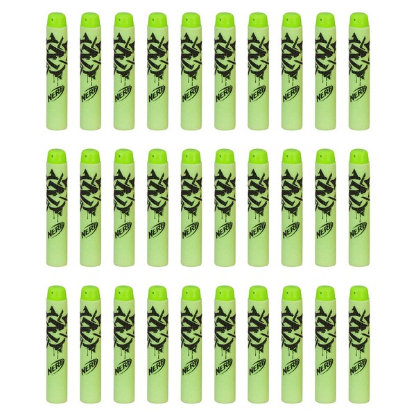 Official Nerf Zombie Strike 30-Dart Refill Pack,Multi Color