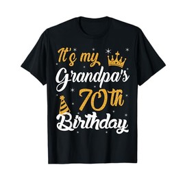 Happy It's My Grandpa's 70th Birthday 1955 70 Years Old T-Shirt