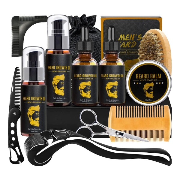 Kit Barbería Barba Cuidado Rasurar Hombres Caballero Regalo