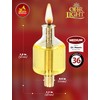 Ner Mitzvah Pre - Filled Menorah Oil Cup Candles, Hanukkah