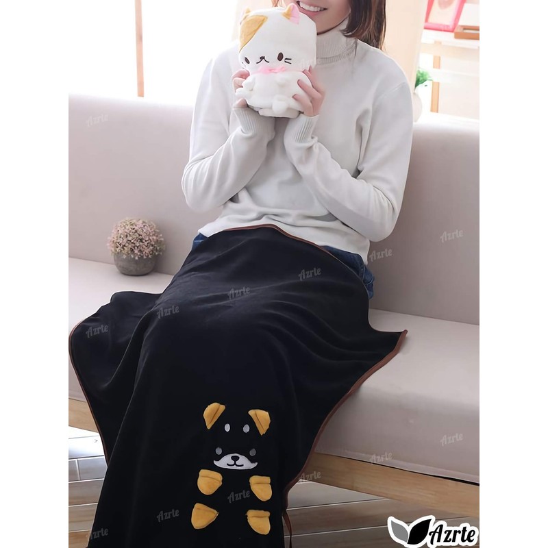 Azrte Blanket Throw Warm Animal Dog Animal Nap Pillow Dog