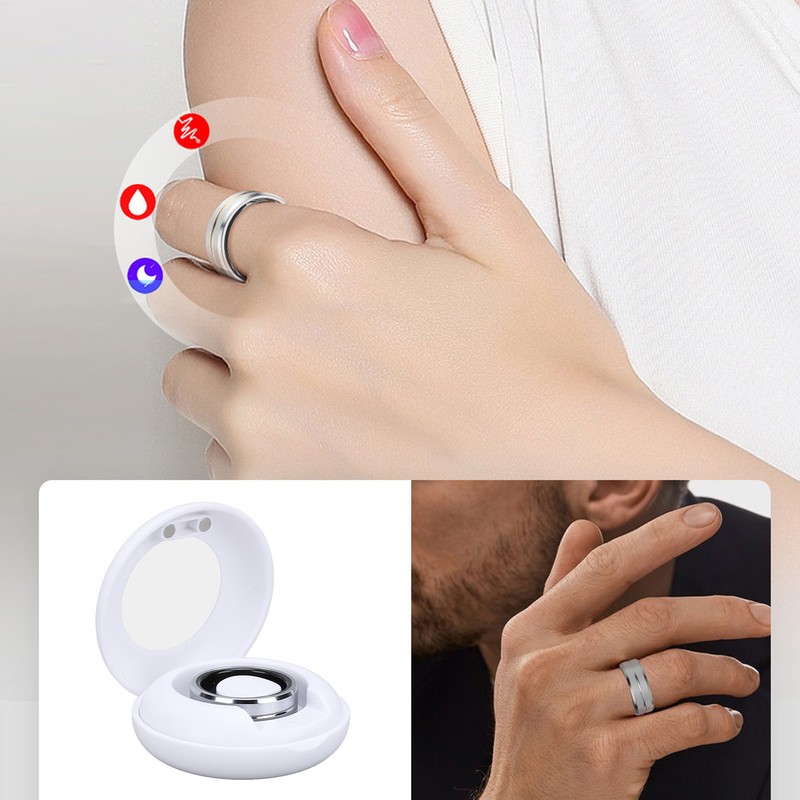 Smart Ring Fashionable Elegant Lightweight IP68 Waterproof Pedometer Wearable Sleep