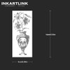 INKARTLINK 2 Sheets Medium Semi Permanent Tattoos, Temporary Tattoos, Adult