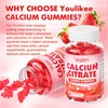 2 Pack Calcium Citrate Gummies 1200 mg, Calcium Supplement for