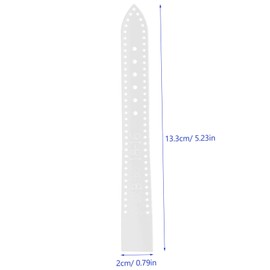 FRCOLOR 4 pcs Leather Craft Watchband Stencil Clear Acrylic Templates for DIY Watch Strap Making Includes Women's and Men's Designs for Leather Craft Projects