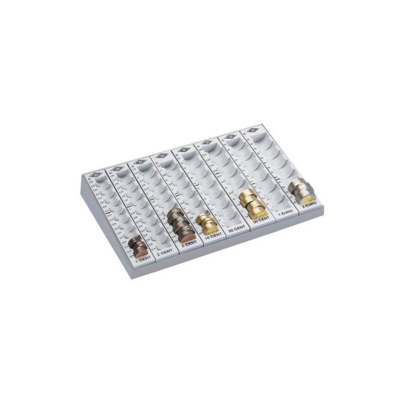 Wedo 160780037 Money-Counting Tray with Removable Coin Holders 27.9 x