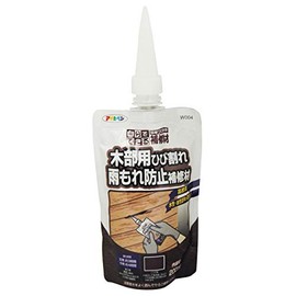 Asahipen W004 One-Touch Rainfall Prevention Repair Material for Woods, 7.8 fl oz (200 ml), Dark Brown