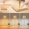 YIBEN LED Rechargeable Cordless Table Lamp, Battery 6000mAh USB LED