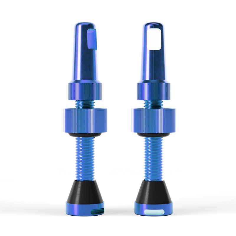 PMP Tubeless MTB Valves Universal: Conical Base, Tool-free Use, Core