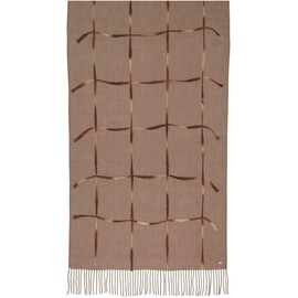 FRAAS Scarf with Checked Pattern - 195 x 65 cm - Viscose Blend Stole for Women - Perfect for Autumn and Winter, Chinchilla