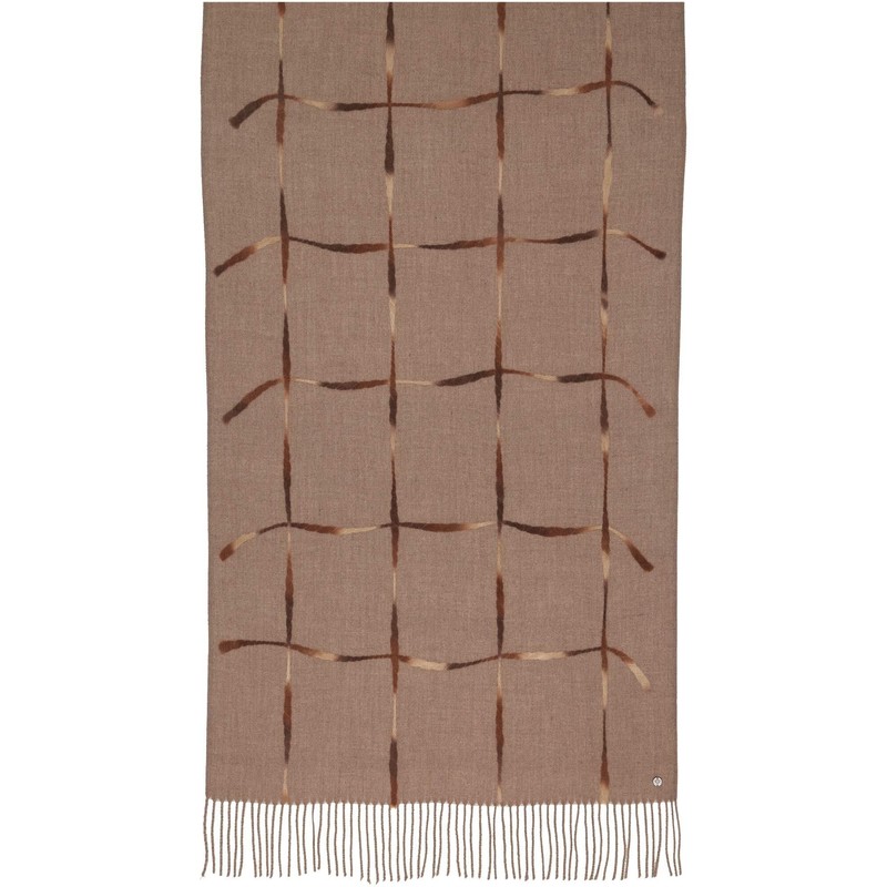 FRAAS Scarf with Checked Pattern - 195 x 65 cm