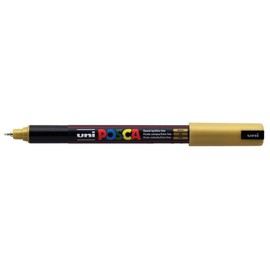 uni-ball Pigment Marker POSCA (PC-1MR), Gold, Pack of 1