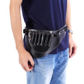 Yosoo Etuis aus PU-Leder, Utensilientasche für Schere und Accessoires für Profi-Friseure und Barbiere, Scherenetui