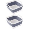 Collapsible Dish Tub 9L-Collapsible Basin Bucket Portable Sink-Outdoor Multiuse Foldable
