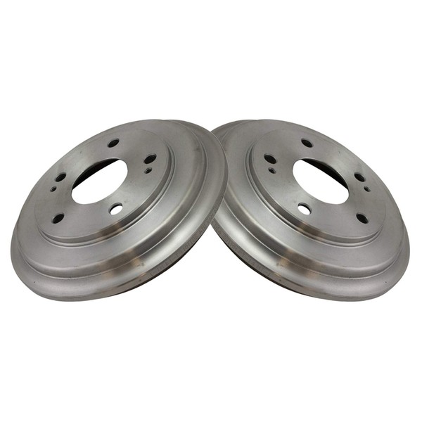 TRQ Rear Brake Drum LH RH Pair Kit Set of