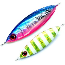 Zigginger-Z: Metal Jig, Ultra Compact! Left and Right Asymmetric, Micro Body, Micro BOMB, 3.1 oz (80 g), 3.1 inches (78 mm), Won the TG Bait in Field Test (Zebra Globle Pin: 2.1 oz (60 g)