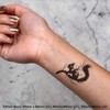 Azeeda 4 x 'Gotisches Eichhörnchen auf Ast' Temporäre Tattoos -