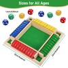 Fentar Shut the Box Game 4 Player, Puzzle Dice Games,