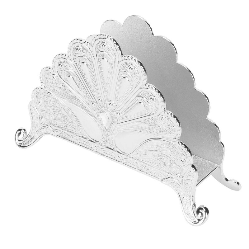Napkin Holder Classical Metal Peacock Embossed European Style Table Tissue