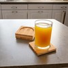 BambooMN Heavy Duty 100% Eco-Friendly Natural Bamboo Coasters - 3.75"