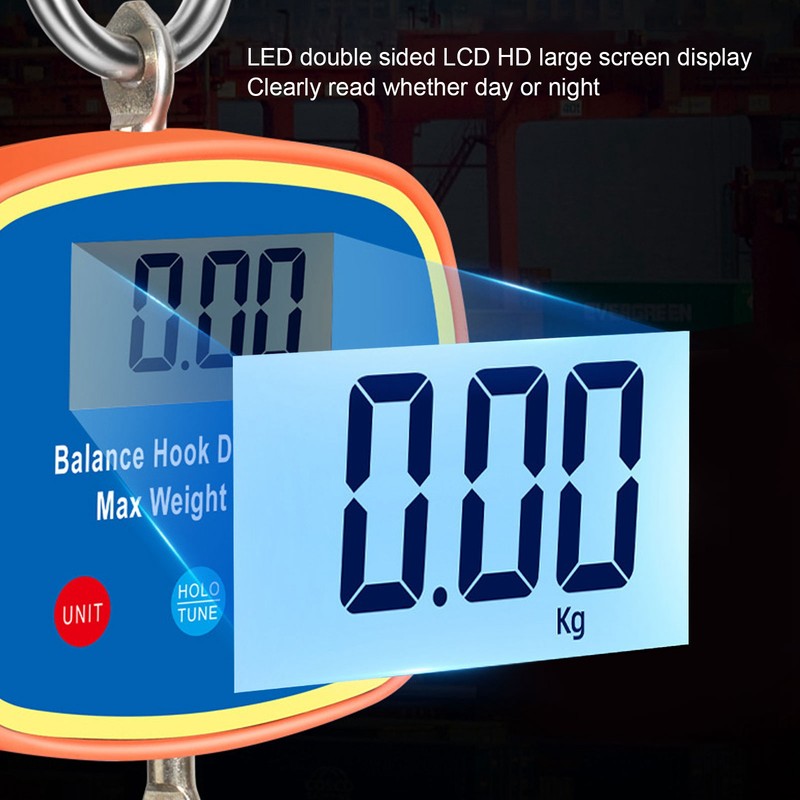 Digital Hook Scale LCD Display Mini Handheld Portable Hanging Balance