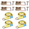 CCIYU Durable 4set(12x) Lasso Wheel Lift Straps 2" Ratchets J