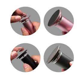 60pcs Replaceable Sandpaper Refill Discs for Electric Foot File Callus Remover Hard Dry Dead Skin Removal (Fine 180 Grit)