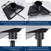 Steinwhale Adjustable Mounting Kit with Aluminum Pipe Adapter Pole Mount