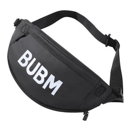 BUBM, Sports Waist PackBum Bag for Men and Women, Stylish Comfortable Waist Bag with Expandable Design, Waterproof, Black, black