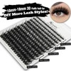 Lash Clusters Kit, DIY 3D Cluster Eyelash Extensions 10‑18mm,108pcs Fluffy
