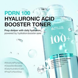Anua PDRN 100 Hyaluronic Acid Booster Toner, Hydrating Face toner for Dry & Sensitive Skin, Salmon DNA with Moisture Plumping Effect, Glowy Non-Sticky Daily Toner, Korean Skincare (250ml / 8.45 fl oz)