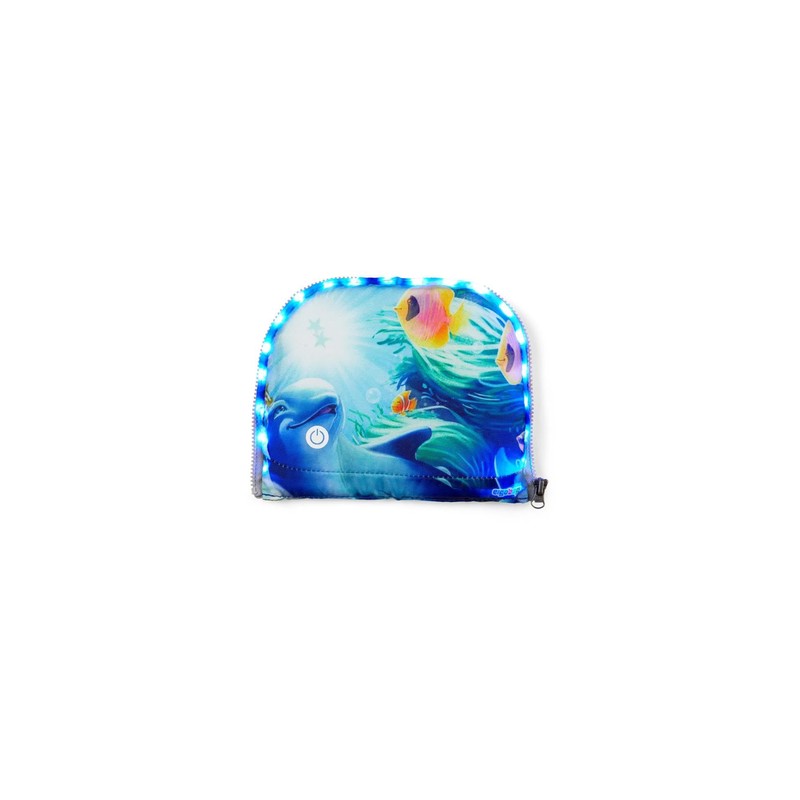 ergobag LED Zippies School Bag Accessory Front Pocket Motif Worlds