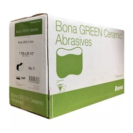 Bona AAS860077810 GREEN Ceramic 8" Sanding Belts 7-7/8" x 29-1/2" Qty 5 GRIT 100