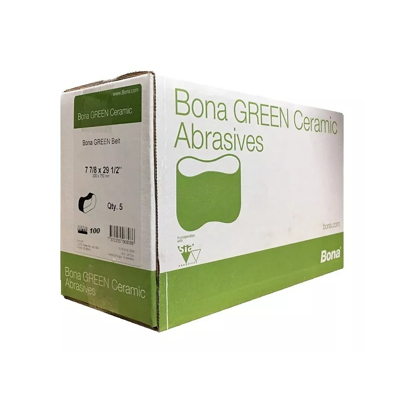 Bona AAS860077810 GREEN Ceramic 8" Sanding Belts 7-7/8" x 29-1/2"