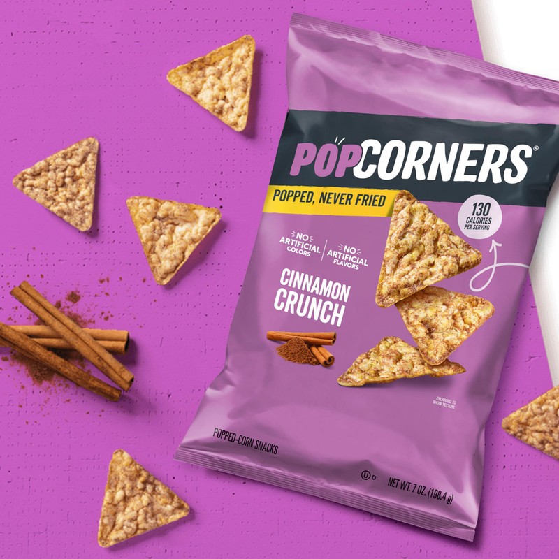 PopCorners Popped Corn Snacks, Cinnamon Crunch, 1 Ounce (Pack of