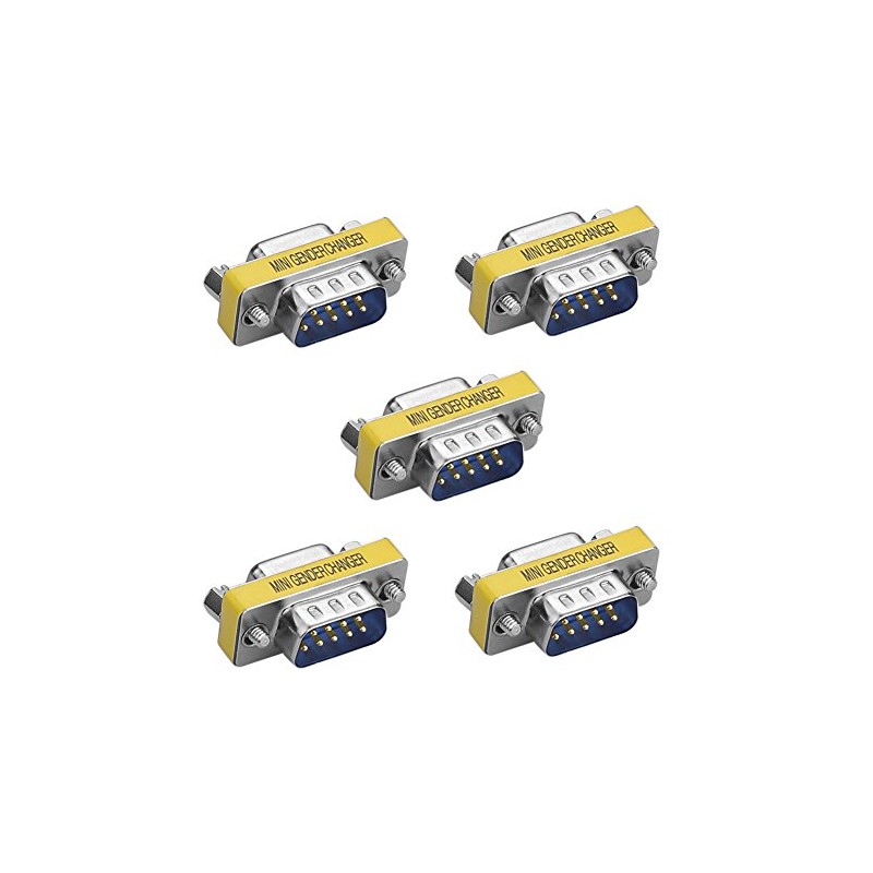 SIENOC 5x 9 Pin RS-232 Serial DB9 Male to Female