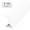 White 1 Metre x 10 Pack UPVC Plastic Rigid Angle