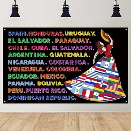 Hispanic Heritage Month Decorations Latin American Banner Spanish Classroom Decorations National Hispanic Heritage Month Decorations for Classroom Home