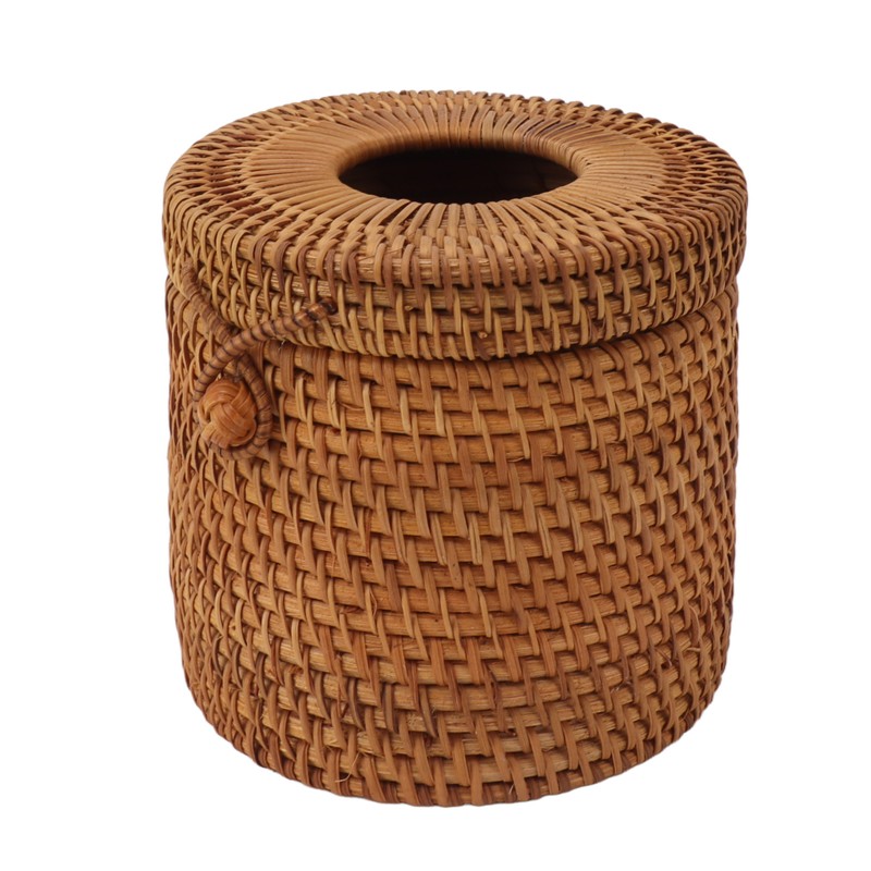 Rectangular Rattan Tissue Box Cover Rattan Woven Tissue Box Holder