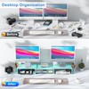 gianotter Dual Monitor Stand Riser, Desk Organizer With Drawer and