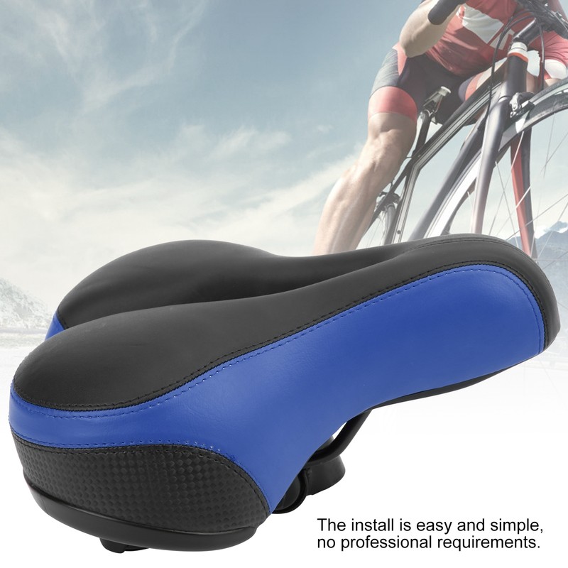 Bike Saddle Microfiber Leather HollowCarved Shock Absorber Mountain Bike Saddle