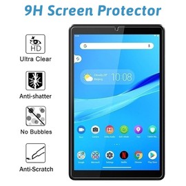 GOZOPO [2 Pack Screen Protector for Lenovo Tab M8 (8 inch), Scratch Resistant 9H Hardness Tempered Glass for Lenovo Tab M8 Tablet 8''