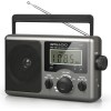 Greadio Portable Am Fm Radio With Lcd Display Long Antenna