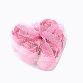 Balsa Circle 24 Dusty Rose Scented Rose Soap Favors Gift Boxes Ribbons Wedding Party Events Bridal Shower Home Decorations Supplies